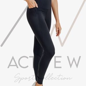 Brand New Mono B RED - Waist-Shaper Highwaist Leggings with Pockets
